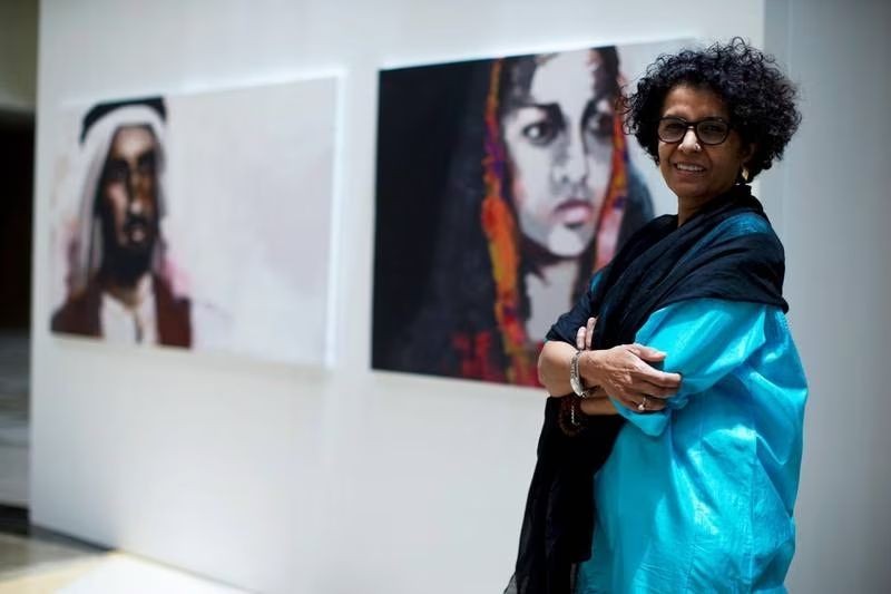 Fatma Lootah has her paintings displayed in New York's Times Square